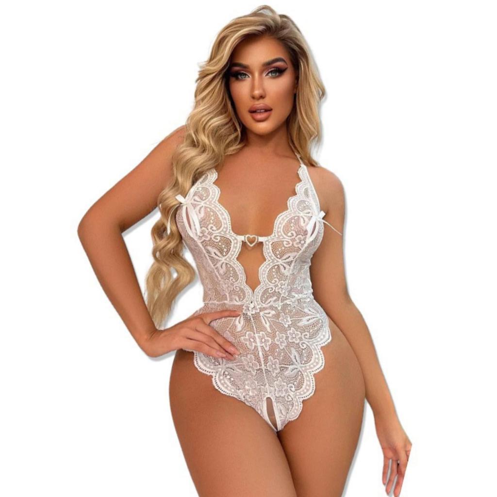Women's Sleepwear Spaghetti Strap Dress Transparent Sexy Nightgowns Lace Pajamas Sexy Set Lingerie