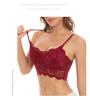 Plus Size Floral Lace Backless Strapless Sports Bra Camisole for Women - Anti-exposure Vest