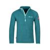 Fleece Hoodie for Girl/boy with Zipper Trollkids Kids Nordland Half Zip Green (707-332)