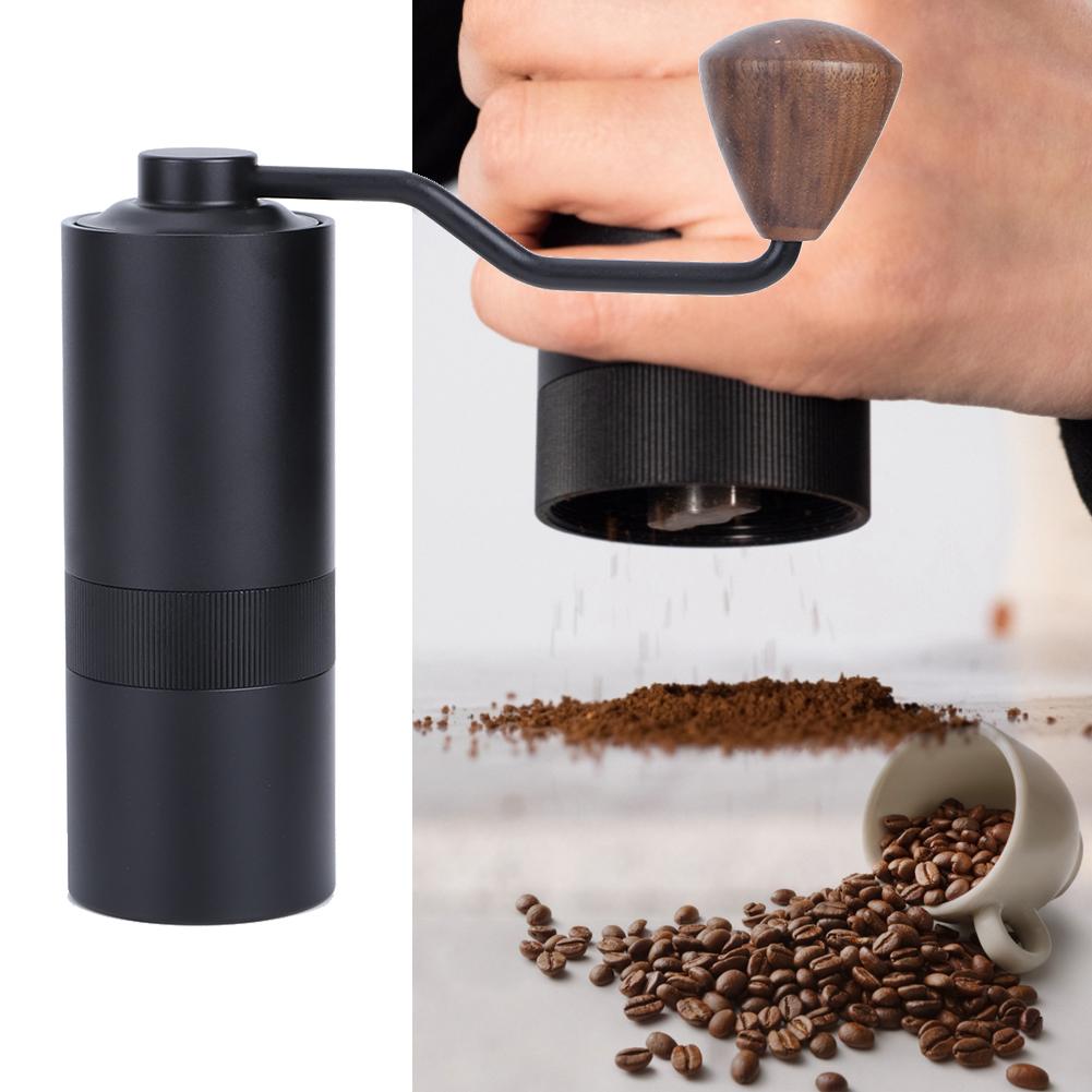 Manuelle Kaffeemühle mit einstellbarer Mahleinstellung, Kaffeebohnen-Handmühle für Zuhause und Büro