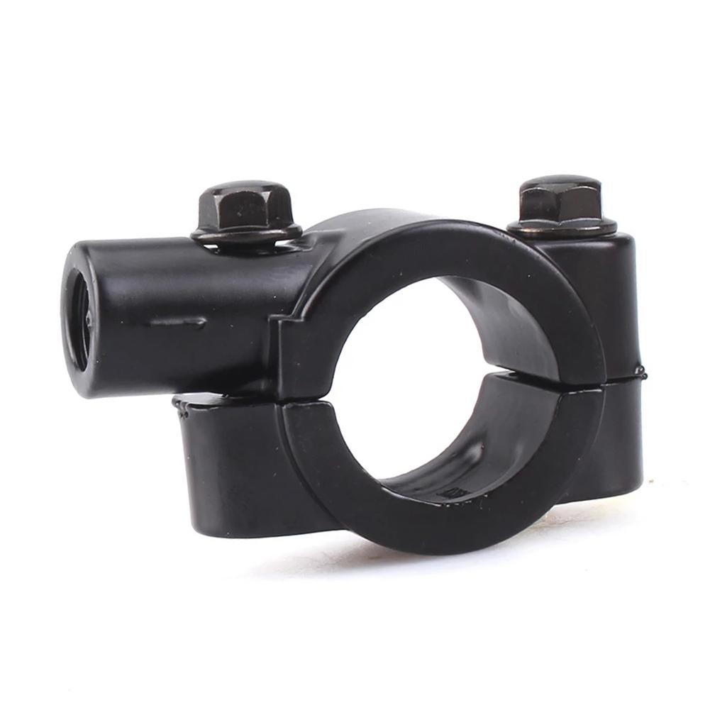 1x Schwarz Motorrad 7-8 \\\ Lenker Spiegel Halterung Halter Klemmen Adapter 10mm
