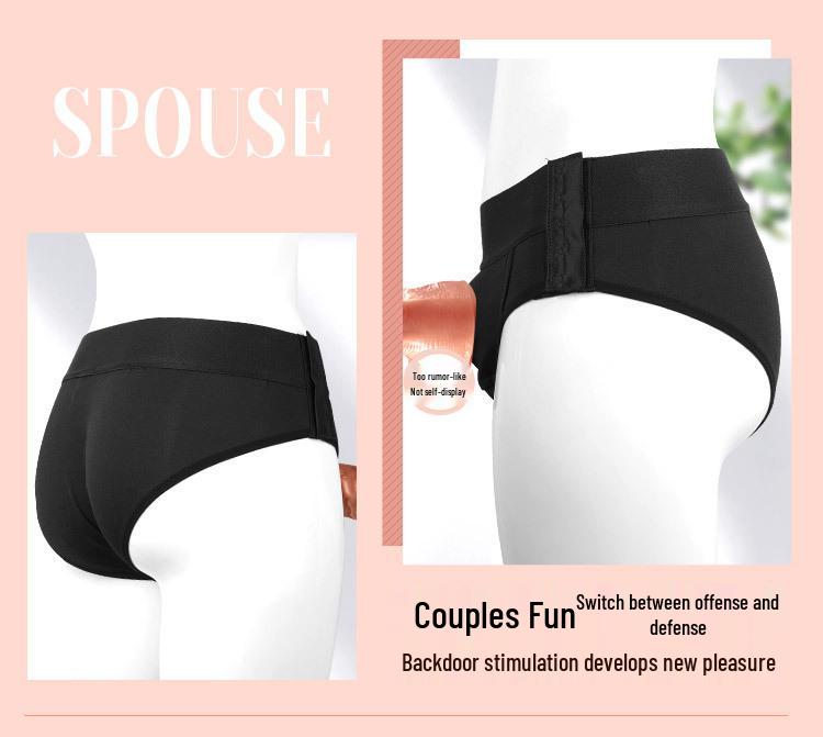 Unisex Tragbare Faux-Penis-Lederhose - Erwachsenen-Vergnügungsspielzeug Unterwäsche