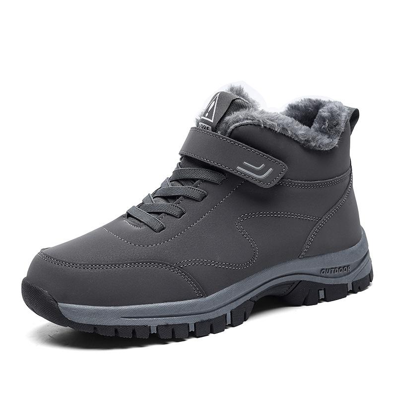 Fashion Snow Boots for woman Casual Winter Shoes Platform Non-slip Warm Fur Ankle Boots Plush Combat Outdoor Hiking Motorcycle Boots