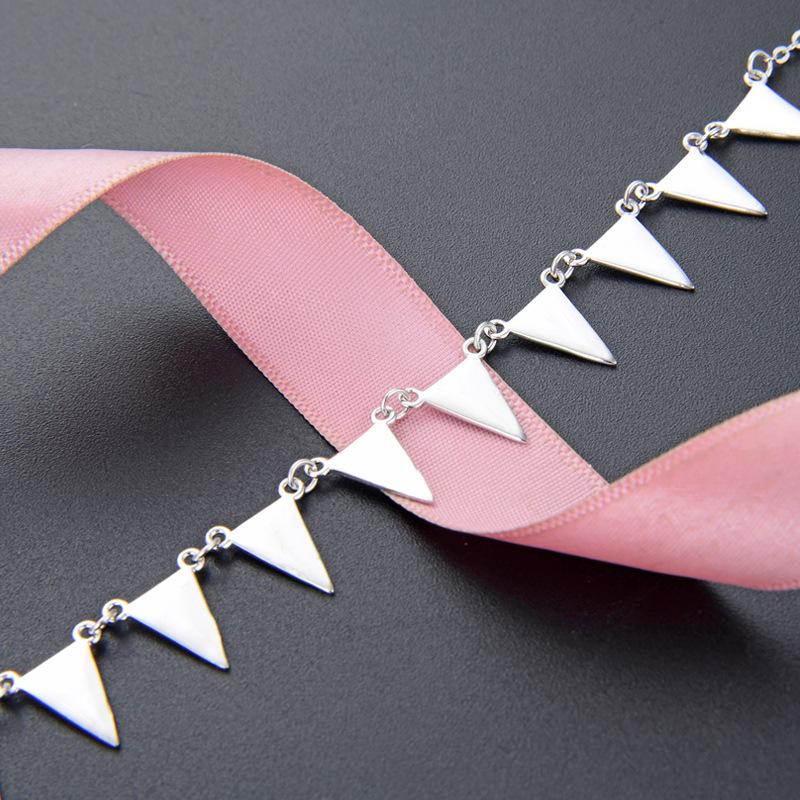 Lindon Kvinner Zirkon 925 Sterling Sølv Smykker Geometrisk Perlekjede Link Armbånd Mote Fin bryllupsgave til kjæresten