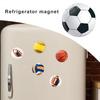 2 Stuks 25 MM Rugby Koelkastmagneet Synthetische Hars Woondecoratie Mini Voetbal Honkbal Volleybal Magnetron Koelkastmagneet Sportliefhebbers