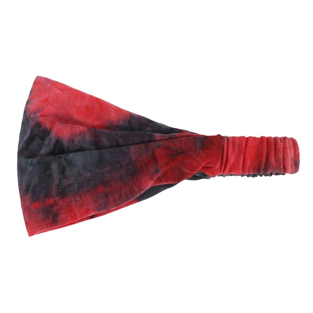 Cotton Yoga Headband Face Washing Fitness Elastic Headband Simple Tie Dye Headbands Girls