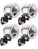 Marosam Motorcycle American Bullet Bullet Turn Signal Harley Set of 4 Silver