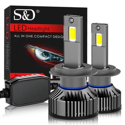 2db H7 LED Canbus 25000LM 120W H11 LED H4 H1 H8 HB3 9005 9006 HB4 9012 Hir2 Autó fényszóró izzók Motorkerékpár Auto Ködlámpa 6000K Dual Copper Tube