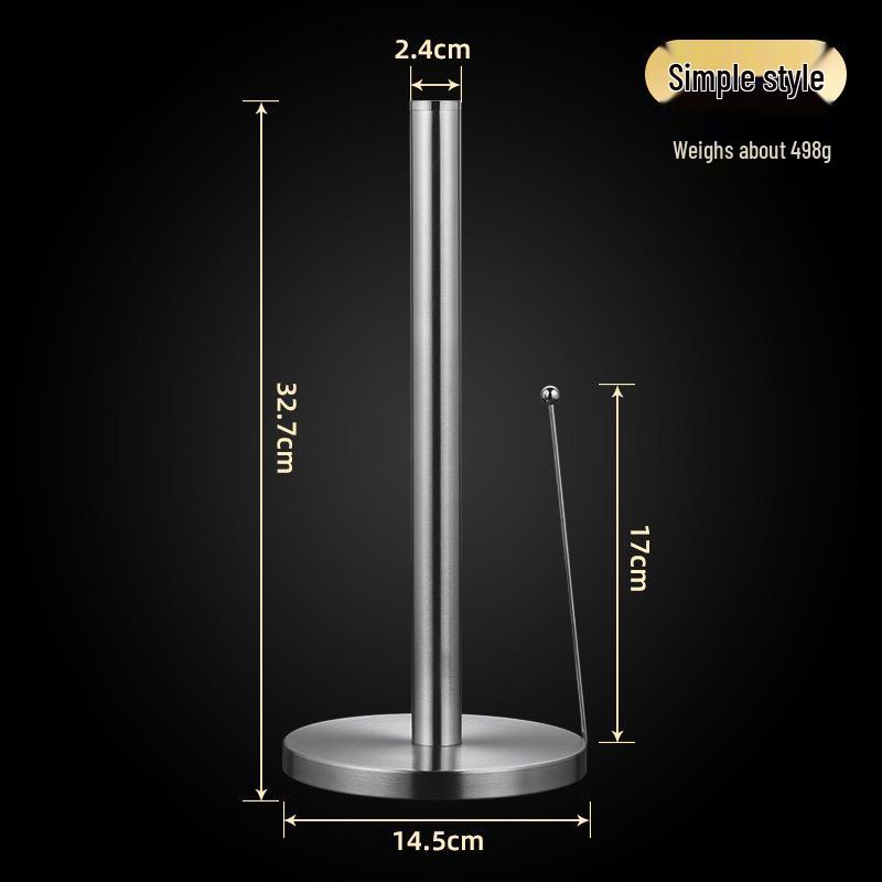 Stainless Steel Vertical Paper Towel Holder for Kitchen, Living Room, or Restaurant
