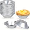 10 Stück/Set Wiederverwendbare Eierkuchenformen Aluminiumlegierung Backzubehör Puddingform Mondkuchenform Küchenofen Dessertform