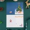 New Bronzing Christmas Card Cartoon Holiday Christmas Eve Christmas Card Blessing Wish Message Card