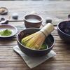 Japanese Matcha Tool Set Bamboo Scoop,Bamboo Spoon,Bamboo Whisk,Ceramic Whisk Holder Fit for Tea Ceremony Use (White)