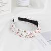 2024 New Printed Headband Wide Edge Simple Hair Band Fabric Knotted Headband Hair Accessories Woman