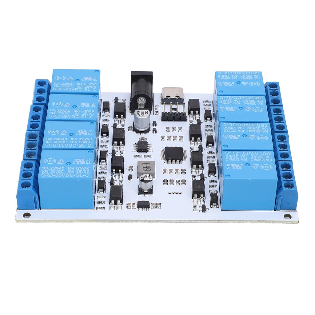 8 Channel 5V USB Relay Module Control Board Type C Interface Optocoupler Protective Chip USB Smart