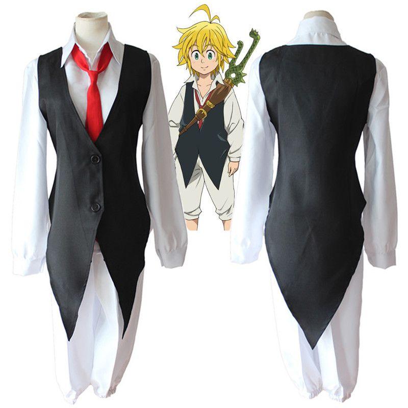 Seven The Anime Deadly Sins Meliodas Suit Cosplay Costume Halloween Show Party