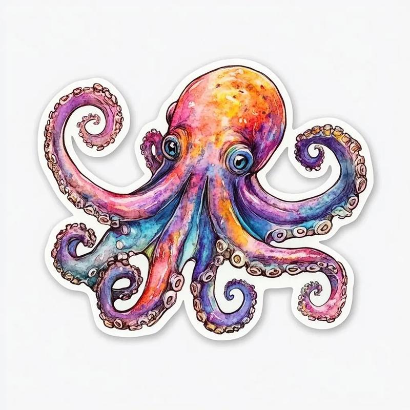 Octopus Tentacle Car Sticker Vinyl Decal Waterproof Rear Window Motorcycle Camper Bumper Truck Laptop Decoration Y210