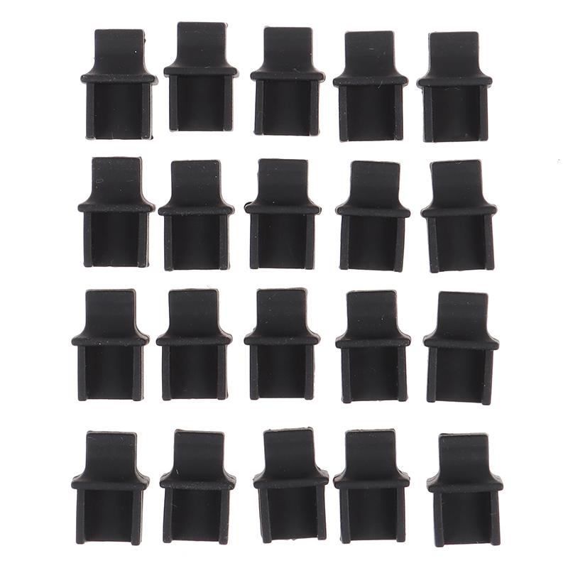 20 kusů Ochranný gumový kryt síťového portu RJ45, Koncovka síťového konektoru