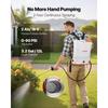 VEVOR Battery Powered Backpack Sprayer, 12L Powerful Electric Backpack Sprayer, 2 Retractable Wands & 5 Nozzles, Adjustable 0-90 PSI