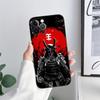Japan Samurai Demon Anime Phone Case for iPhone 11 15 Pro Max Case Coque 14 Plus 13 Pro 12 11 X XS XR 7 8 SE 2020 TPU Soft Cover