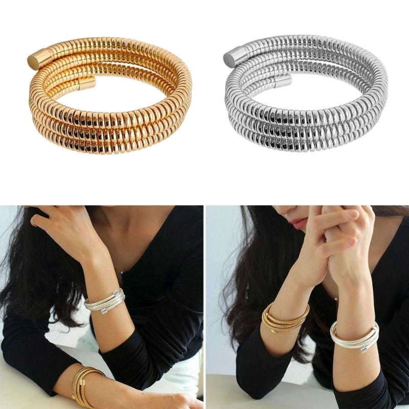 Wrap Arm Bracelet Flexible Stackable Bracelet Elastic Wristband Fashion Wrist Jewelry Wrist Accessory for Any Outfit