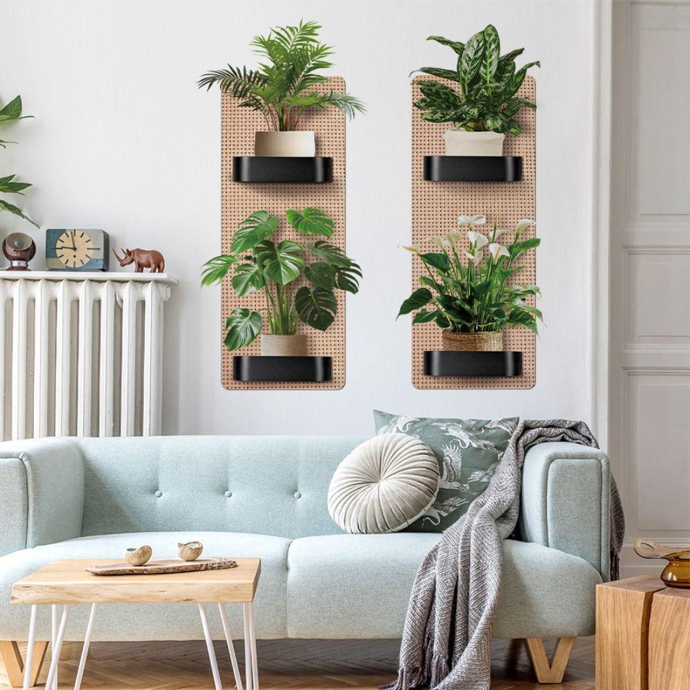 Green Leaves Monstera Leaf Sticker Waterproof Wall Mural Creative Wall Decals for Bedroom