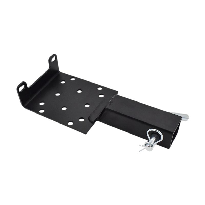 Generic Trailer Hitch Winch Mount 2inch Receiver Towing Winch Mount Winch Mounting Bracket for Lawn and Garden Equipment