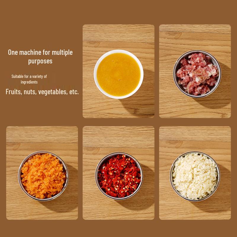 Premium Electric Garlic Masher & Grinder - Automatic Garlic Paste Maker & Food Processor