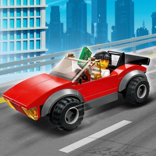 LEGO City Police Bike Chase Toy Present Birthday Block Educational Christmas Boys Girls Children 5 Years Old 6 Years Old 7 Years Old 8 Years Old Vehic