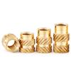 M2.5 M3 Brass Insert Nut Double Twill Copper Nuts Hot Melt Knurled Thread Nuts Injection Embedment Insertion Copper Nut