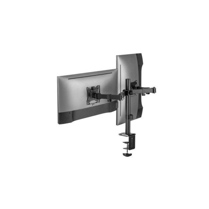 Support Articulé pour 2 Écrans - EQUIP - 650157 - 17''-32'' - Charge Max 9 kg - Rotation 360°