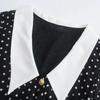 Women's Fashion Summer Spring Polka Dot Print Long Sleeve Slim Casual Dresses