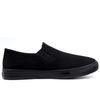Men's Shoes Black New Classic All-black Low-top Canvas Shoes Versatile Fashion Casual Cloth Shoes