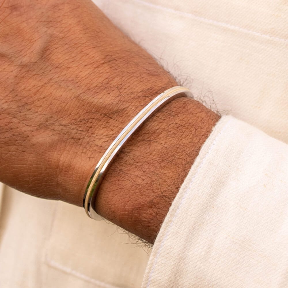 Bransoletka Pig & Hen Nabak 4 - Kość słoniowa x Srebro