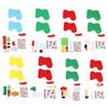 8set Christmas Kit Diy Felt Craft Material For Kids Handmade Ornament Sewing Educational Education Xmas Party Decor