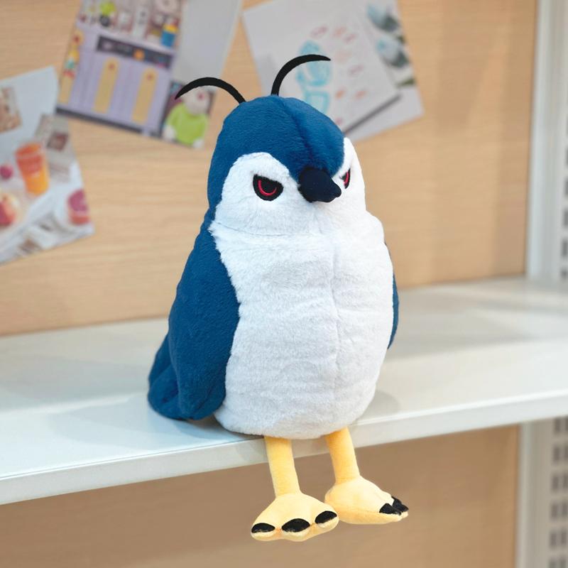 28cm Blauer Vogel Plüschtier Realistischer Nachtreiher Hohe Treue Seidenreiher Plüschtier Reiher Plüschtiere Lebensechte Tier Kuscheltier Puppe 28cm