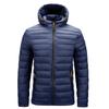 Autumn and Winter Men's Large Size Hooded Cotton-padded Jacket Lightweight Coat Cotton-padded Men