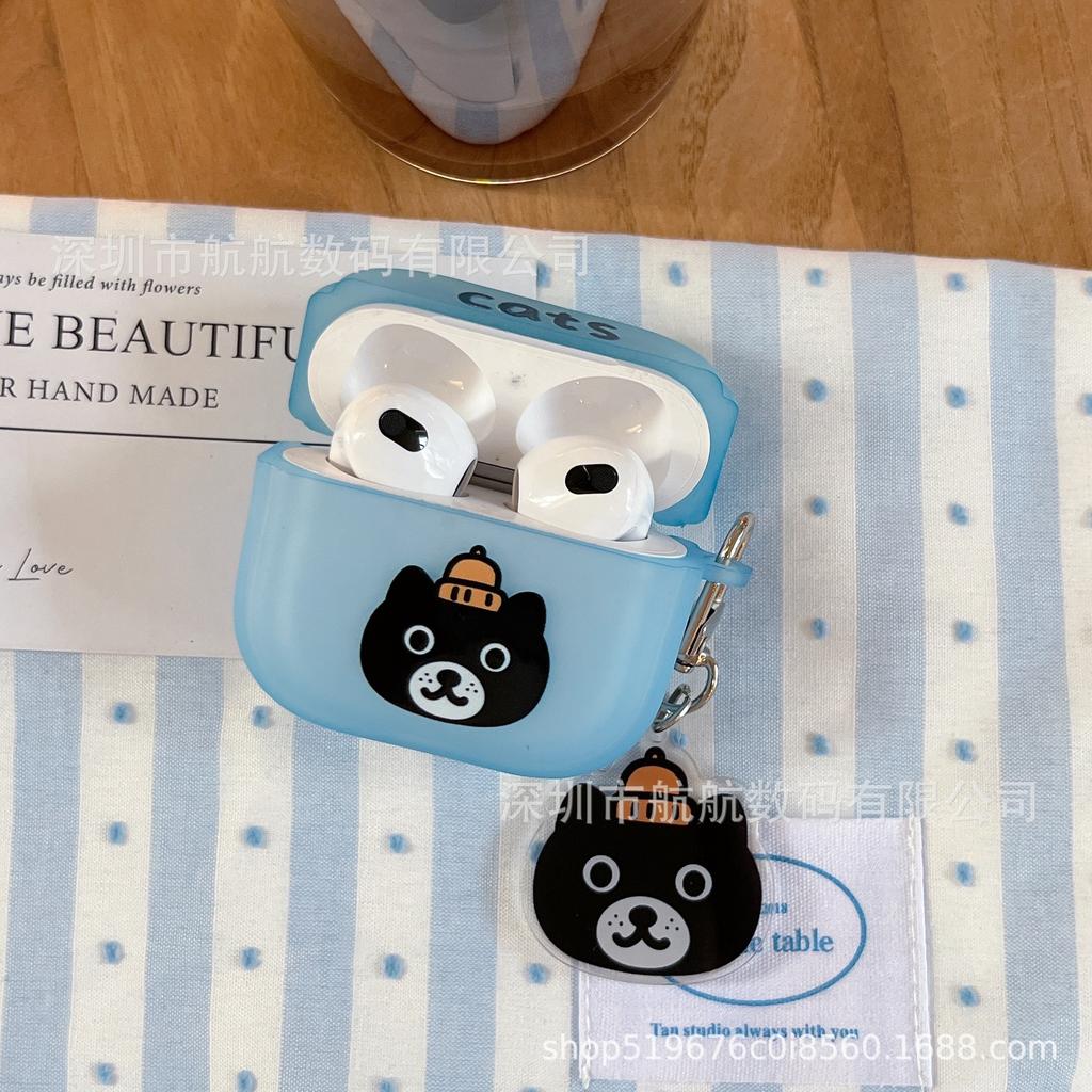 Cute puppy bear cartoon apple AirPods pro1 generation 1 generation 1 generation bluetooth headset case creative case