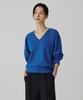 Siyajyu Sikn2181 Balloon V-Neck Loose Fit Knit_Blue