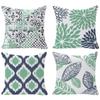 Einfacher geometrischer Druck Kissenbezug Abstraktes florales Wohnzimmer Sofa Kissenbezug