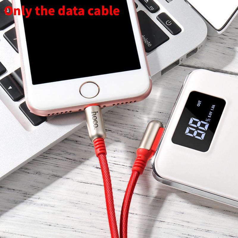 For 6s Iphone 7 Charging Cable Bent Lightning Connector Fast Reach Extended