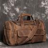 Bolso de Mano de Cuero Crazy Horse Bolso Cruzado de Hombro de Cuero Genuino Bolso de Viaje de Piel de Vaca para Viajes Cortos