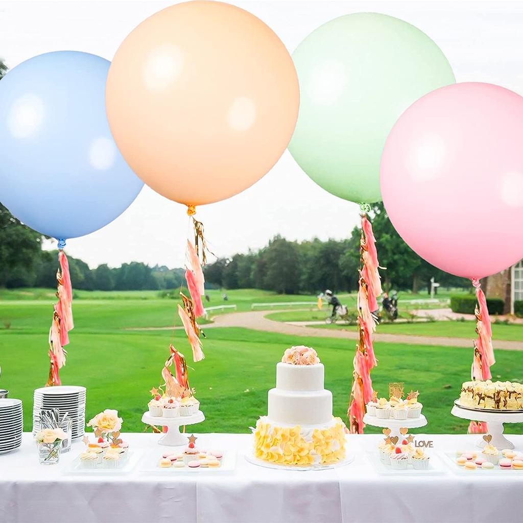 Globos Pasteles Grandes de 36 Pulgadas Gigantes Redondos de Látex Macaron Globos Pastel Jumbo de Helio para Boda Baby Shower Cumpleaños Pa