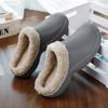Fashion Slides for Men Winter Indoor Round Toe Cotton Footwear Lightweight Flexible Plus Velvet Comfortable Wear-Resistant Breathable