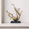 Sculptural Aluminum Candle Holder Versatile for Living Room
