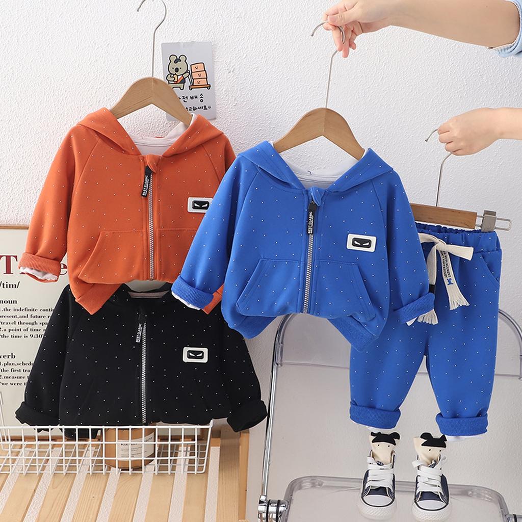 Set casual a maniche lunghe per bambini, comodi outfit da indossare tutti i giorni