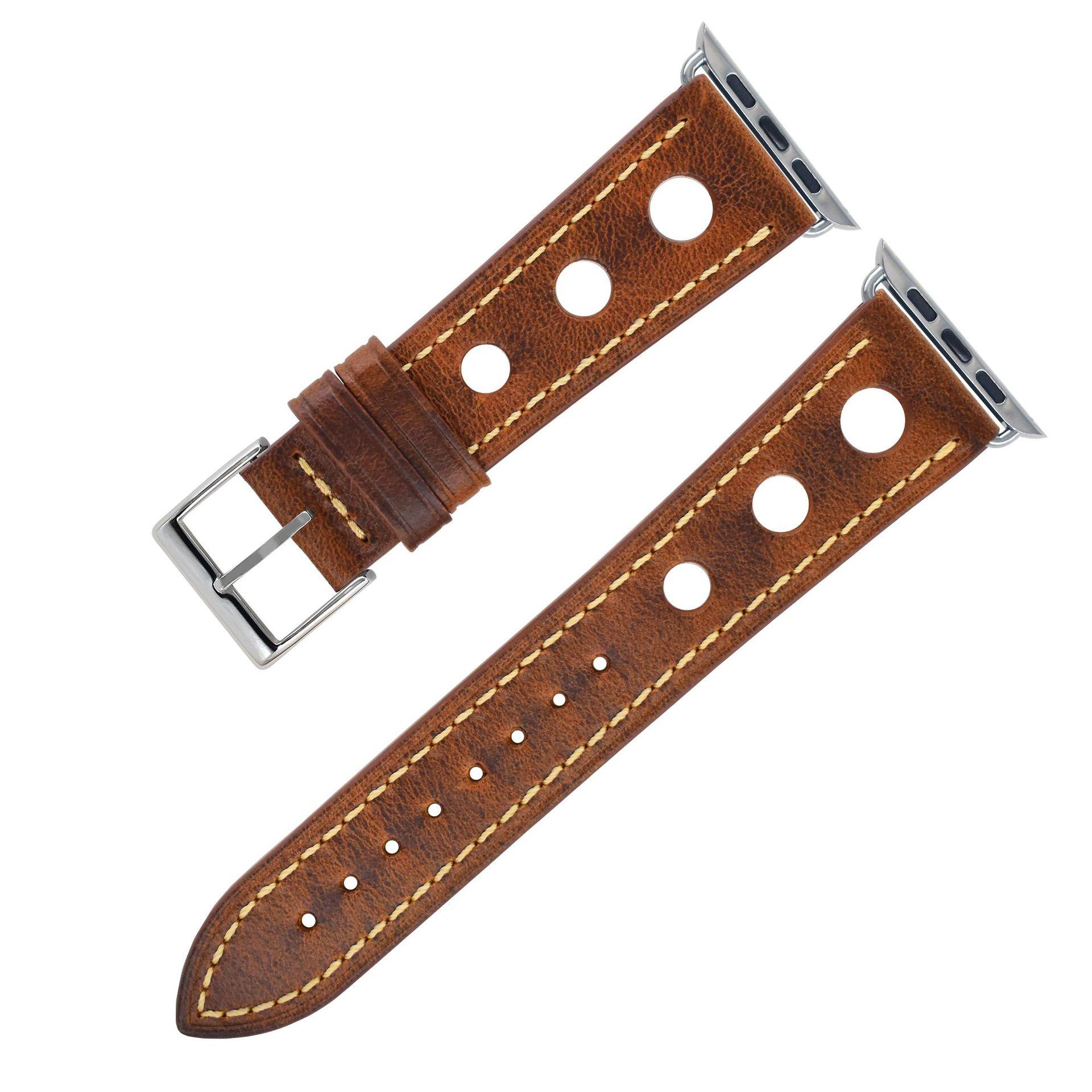 Applicable To Apple 7 Watch With First Layer Leather Apple Iwatch12345 Sports Hermès Light And Thin 38/40/41mm