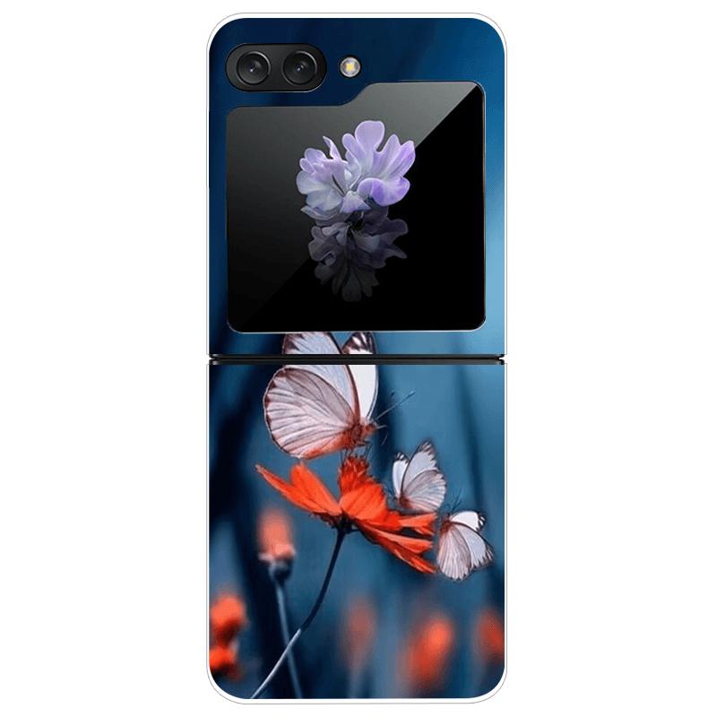 Transparent Case For Samsung Z Flip7 5G Fashion Printing Hard PC Clear Phone Cover For Galaxy Z Flip 7 Protective Fundas Shells