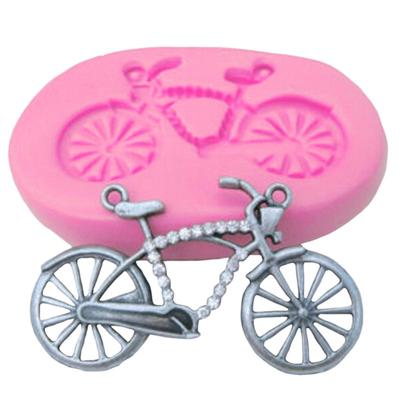 Kuchendekorationswerkzeuge, Fahrradform, 3D-Silikon-Fondantform, Kuchen- und Cupcake-Form, Schokoladenform