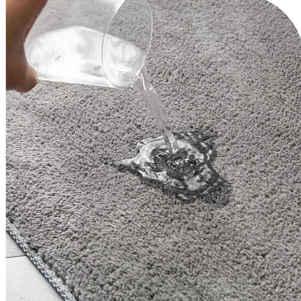 Coral Fleece Emboss Bathroom Cashmere Thickening Mat Bath Non-slip Carpets In Wash Basin Bathtub Side Floor Rug Shower Room Doormat Memory Foam 3D Pad
