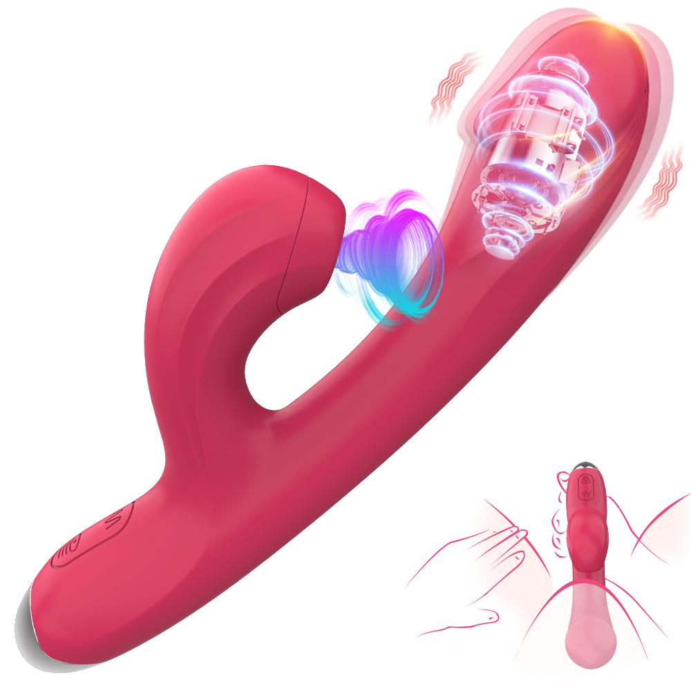 Rabbit Sucker G Spot Vibrator for Women 10 Powerful Modes Clit Vagina Stimulator Anal Plug Dildo Sex Toy Female Goods for Adults